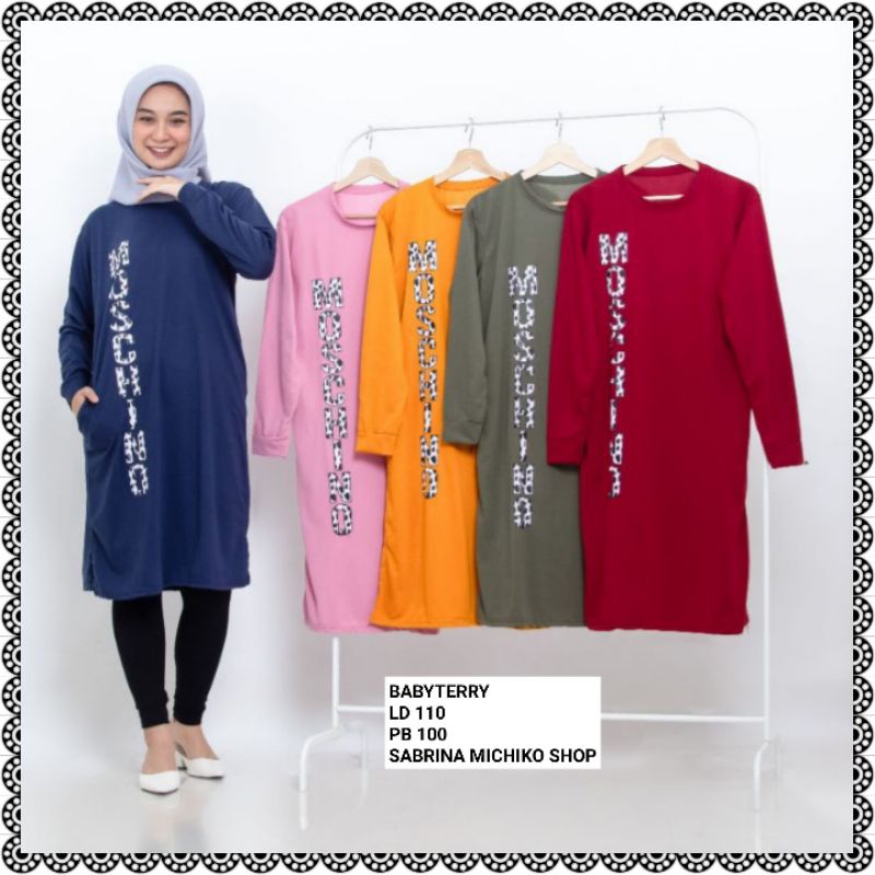 BAJU TUNIK LD 110 MOSCHI 2 ATASAN WANITA BLOUSE