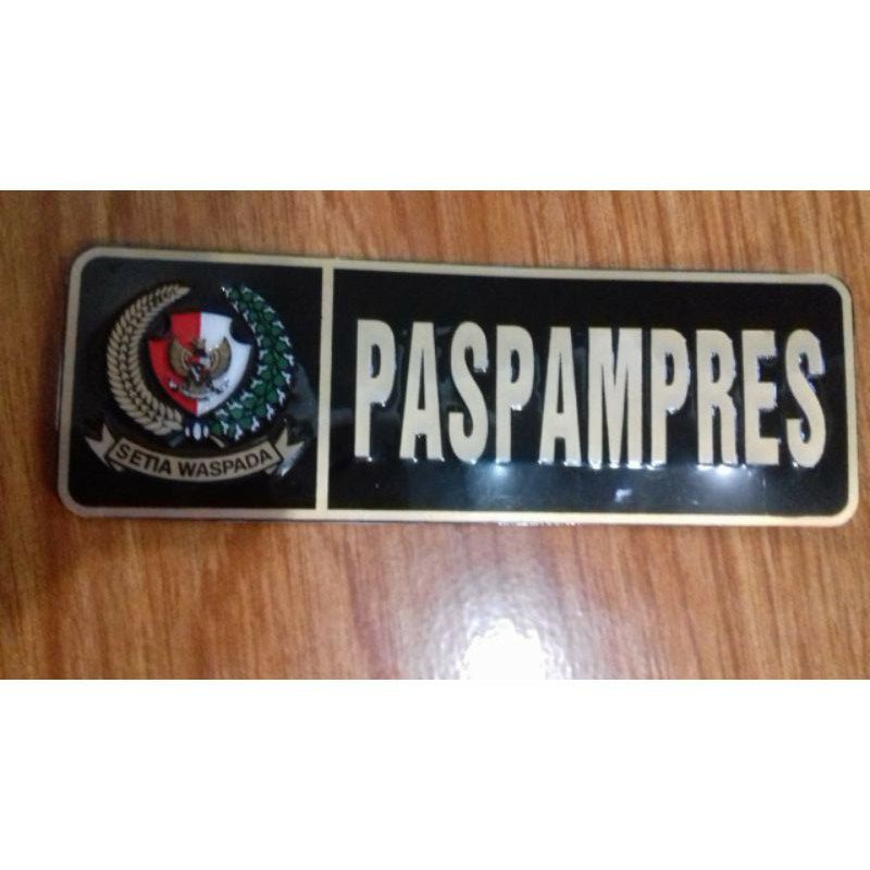Stiker PASPAMPRES model panjang, stiker embos PVC paspampres
