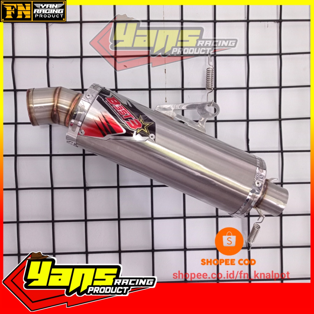 slincer best3 inlet 38mm & inlet 50mm  aerox nmax pcx vario beat / silincer best3 / selincer best3 i