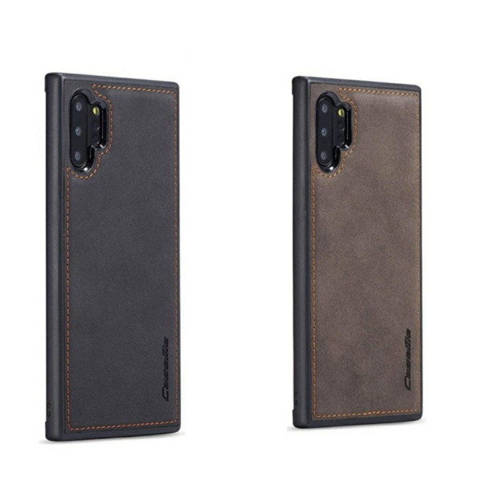 Casing Hp Samsung Galaxy Note 10 Plus - Note 10 Lite Original Leather Case Back Cover Softcase Kulit