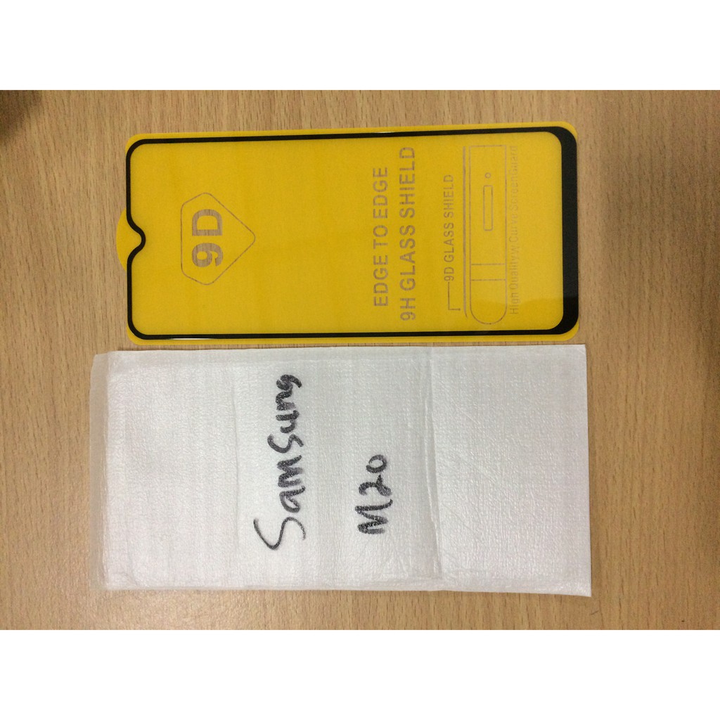 TEMEPRED GLASS 9D FULL COVER - SAMSUNG M20 FULL LEM Anti Gores Kaca Full Screen
