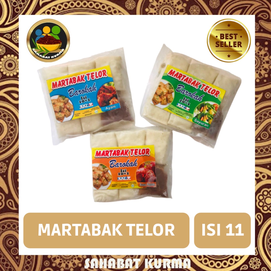 

MARTABAK TELOR FROZEN ISI 11 PCS / MARTABAK BASO / AYAM / SAYUR