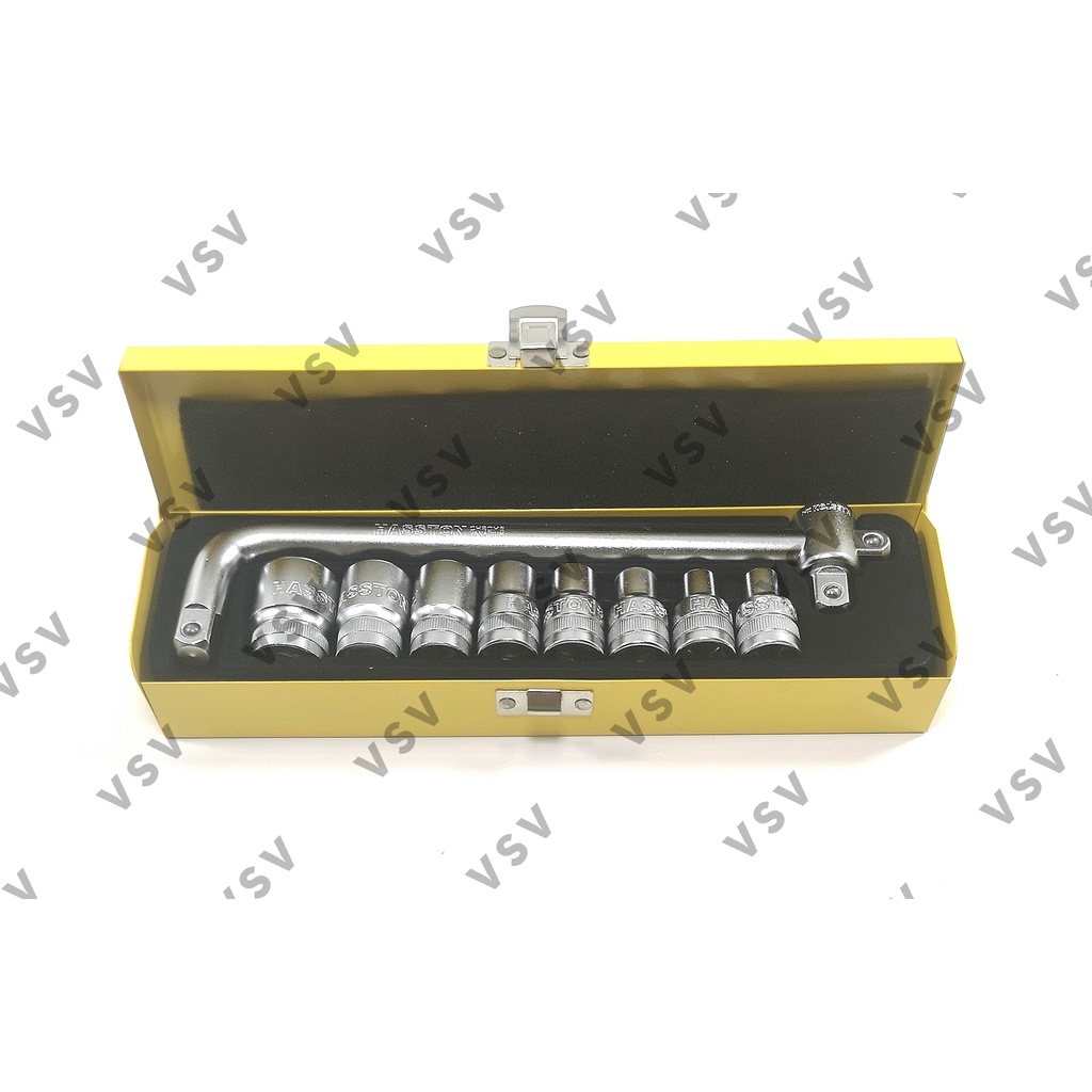 HASSTON Kunci Sok Set 10pc 8-24mm Socket Wrench 1/2&quot; 8-24 1730-001