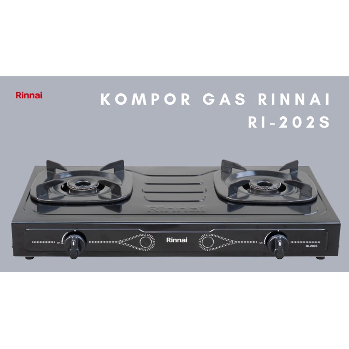 Rinnai Kompor Gas 2 Tungku RI 202 S