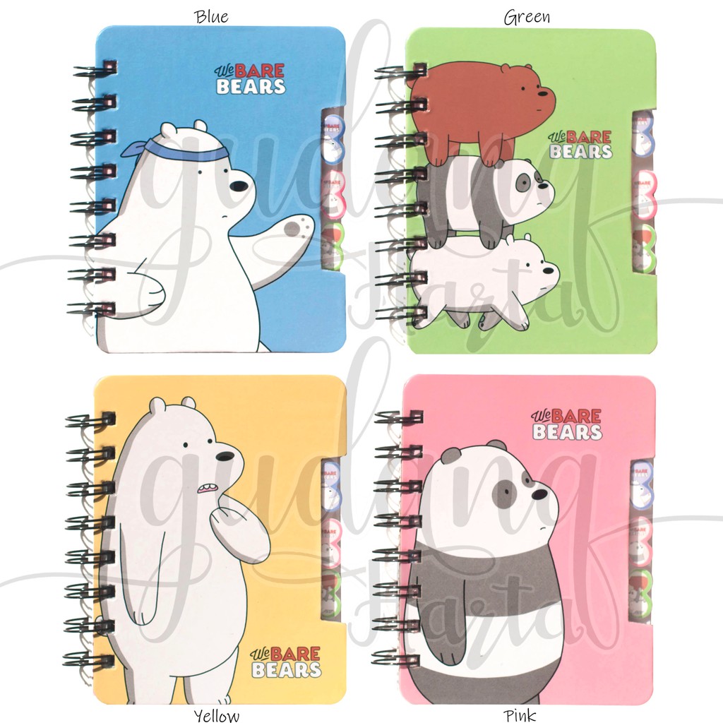 Notebook Beruang / Panda / Bear Memo Unik Notepad Buku Tulis Lucu GH 308083