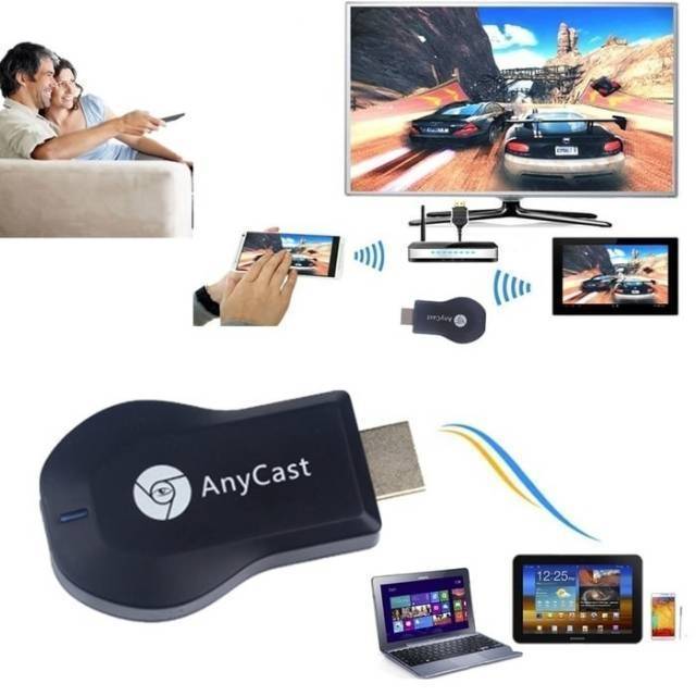 Anycast dongle HDMI WIFI display recaiver TV / nonton &amp; main game handphone android iphone di TV