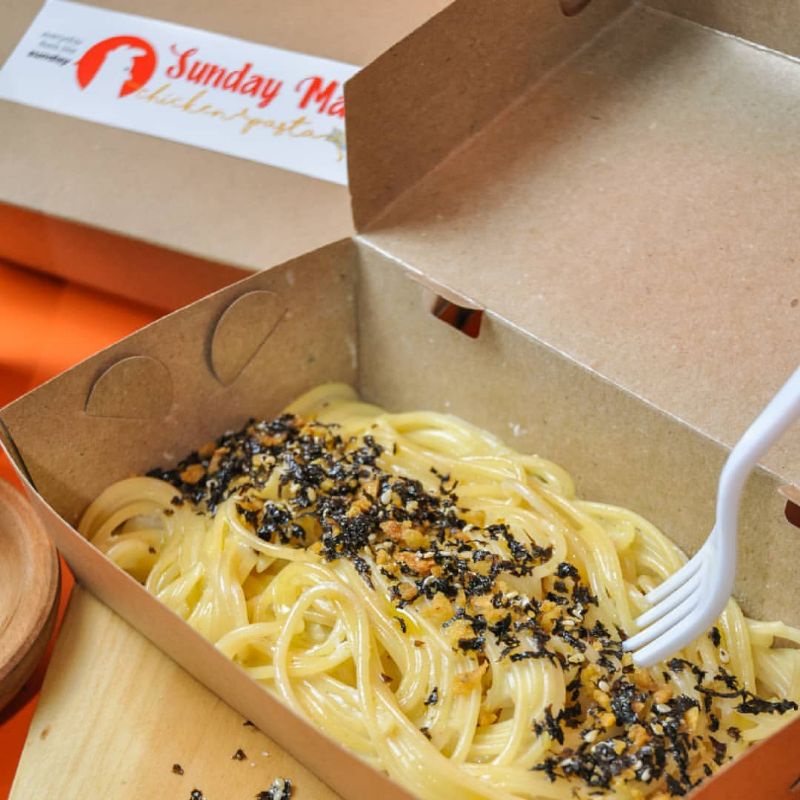 

creamy nori spaghetti