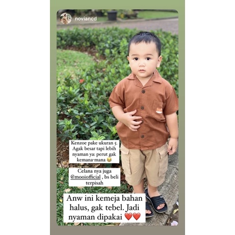 Mooi Kemeja Anak S - XXL Laki-laki Arka Pocket Shirt CBKS