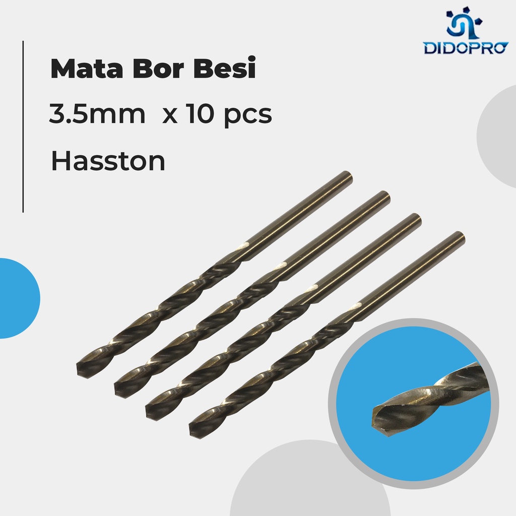 Mata Bor Besi Cobalt Hasston 3.5mm Matabor Besi Prohex Mata Bor Kayu Prohex