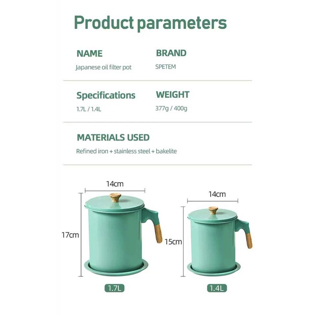 OIL POT WADAH MINYAK DENGAN PENYARING / TEMPAT MINYAK GORENG / SARINGAN MINYAK / TEMPAT PENYARINGAN MINYAK GORENG