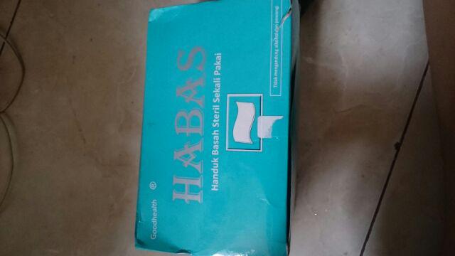 Handuk Basah Sekali Pakai Habas Fresh Steril Anti Bakteri