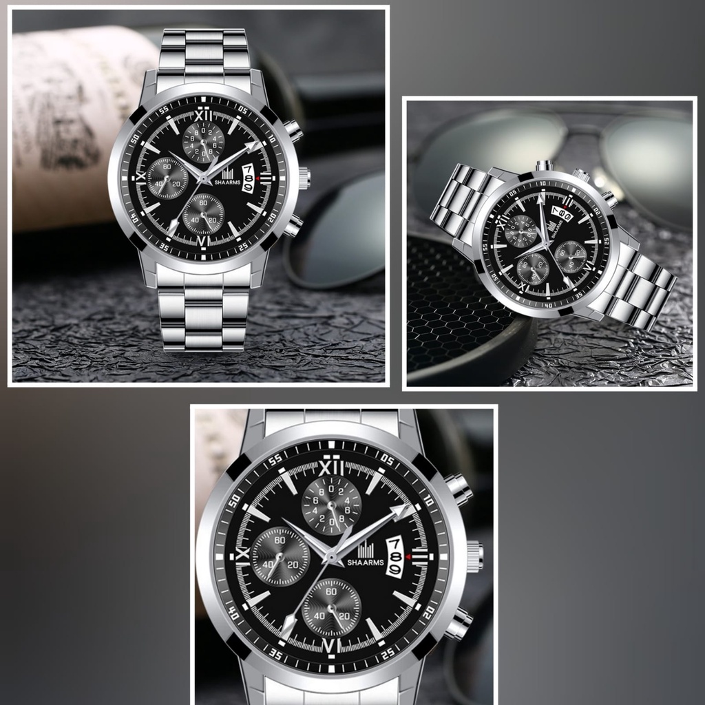 JAM TANGAN PRIA RANTAI STAINLESS SILVER MOZZONI JAM101S3 ORIGINAL IMPORT COWOK KEREN BESI FASHION LAKI MURAH PREMIUM BATAM BRANDED MEWAH KEKINIAN SIMPLE