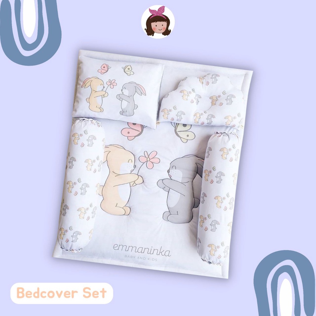 BEDCOVER SET B (SELIMUT BANTAL GULING BAYI) MOTIF 03 EMMANINKA