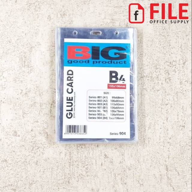 

ID Card Cover / Glue Card / Name Tag B4 BIG (1 pack 20 pcs)