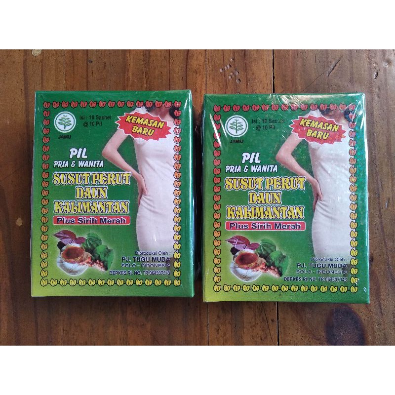 Pil / Susut perut daun kalimantan plus sirih merah
