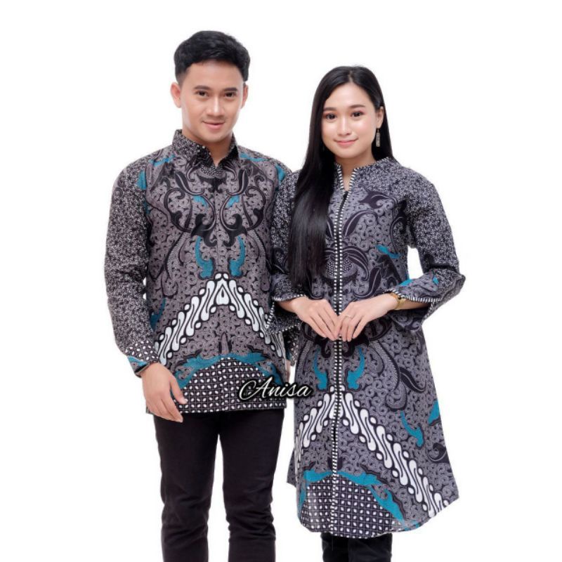 Rama shinta Couple - Melani Set Couple Lilit Rovella Batik Couple modern