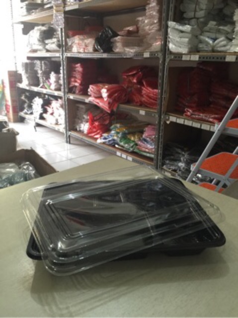 Mika Bento Besar | Tray Bento Persegi Panjang | Box Bento Sekat 5 (isi +/-25 pcs)d