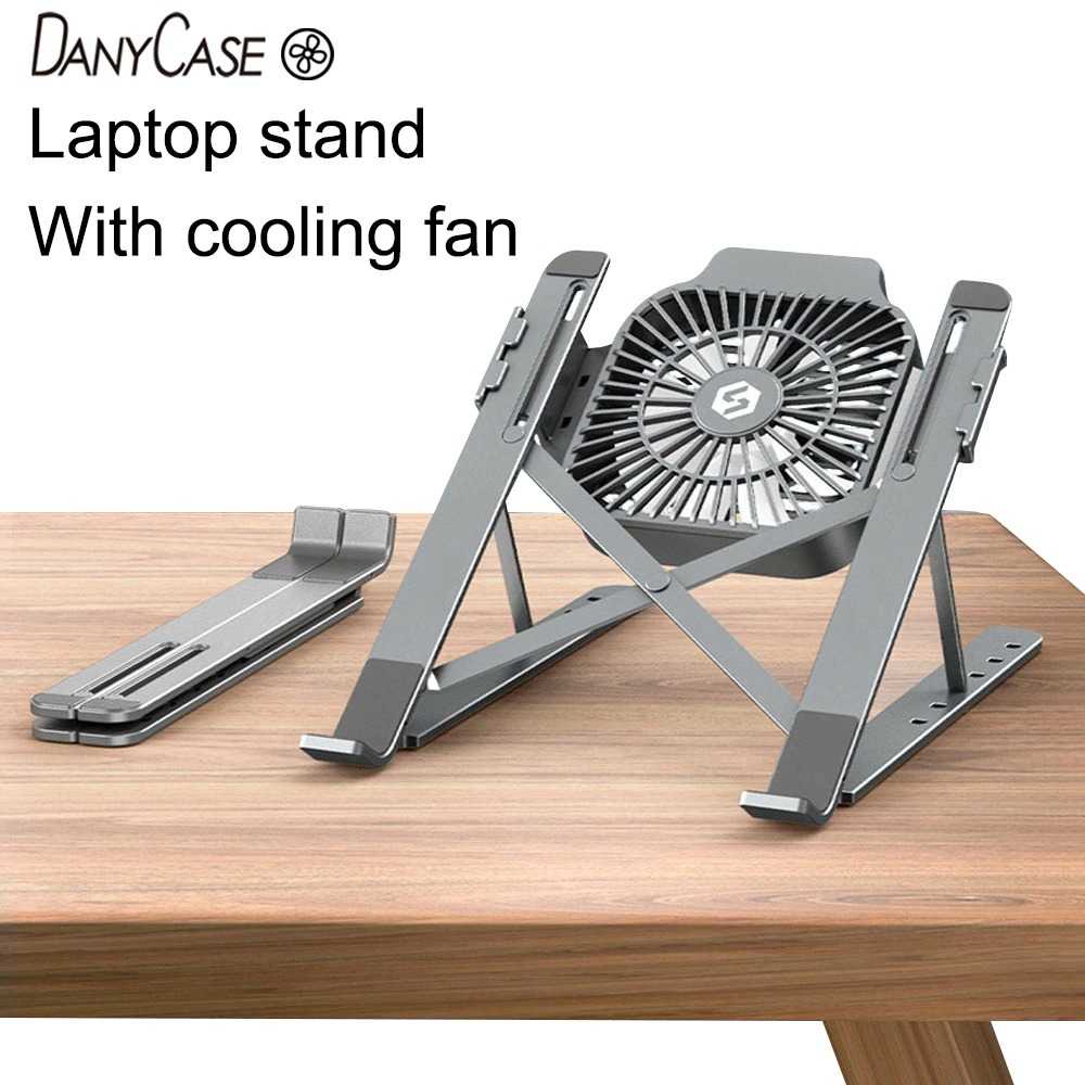 Laptop Stand Aluminium Foldable With Cooling Fan