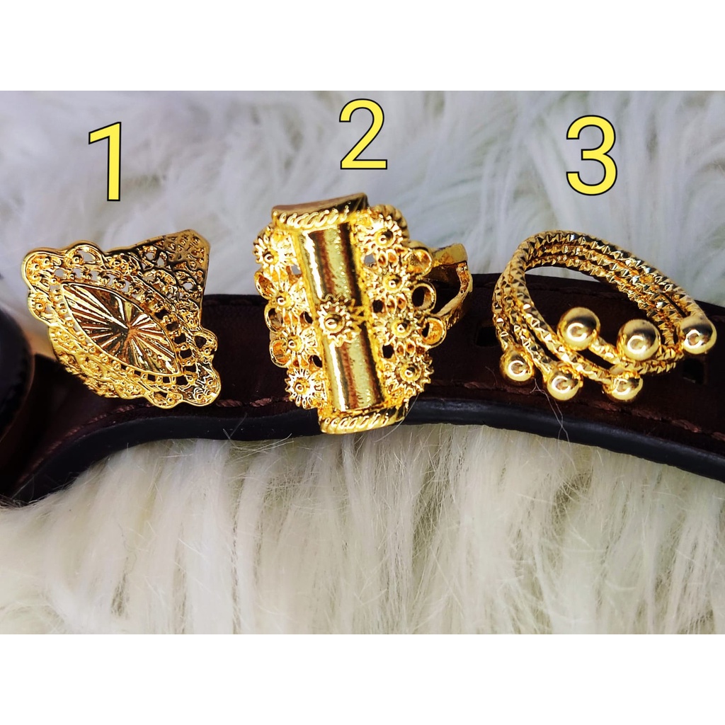 Cincin Dubai Jumbo Lapis Mas 24k