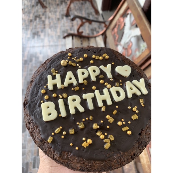 

Fudgy Brownies Happy Birthday