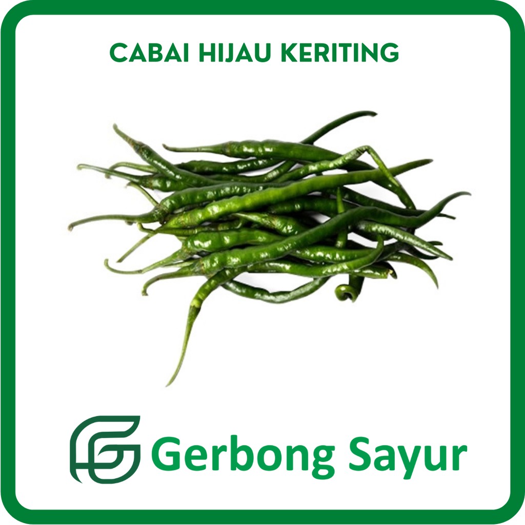 

Cabai Hijau Keriting Kriting- Cabe Hijau Keriting Kriting Segar - 250g