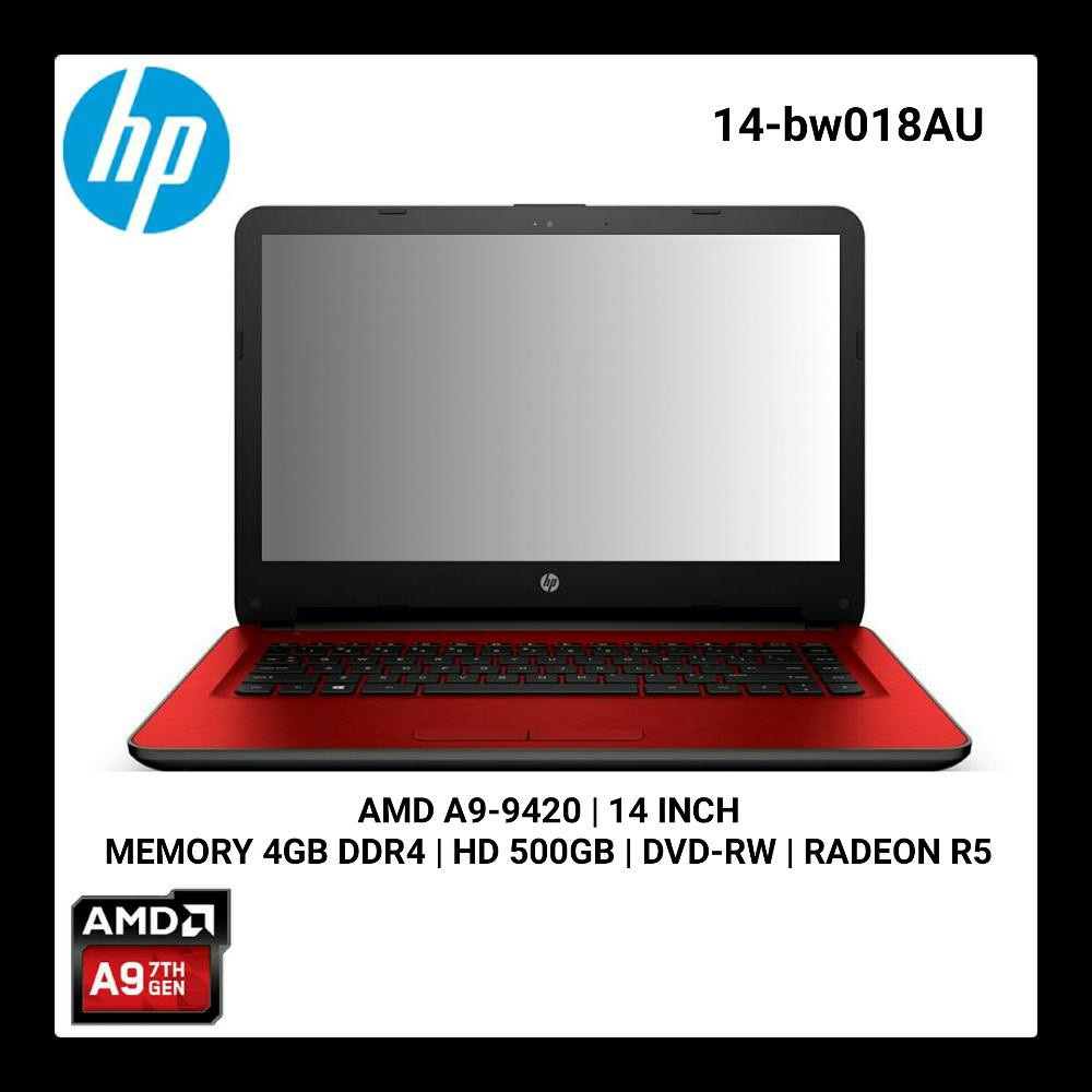 Laptop HP 14 AMD A9 Gen7 Murah AMD A9-9420 4Gb 500Gb AMD Radeon R5