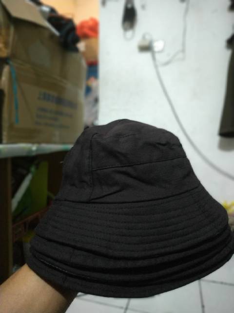 Topi bucket hat polos topi rimba keplek mancing gunung outdoor