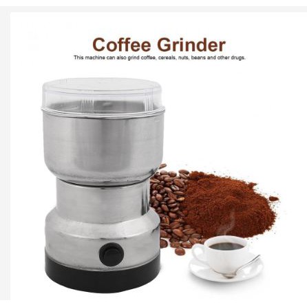 [Toserba_Emak] - Nima Alat Penggiling Kopi Electric Coffee Grinder 150W - NM-8300 - Silver