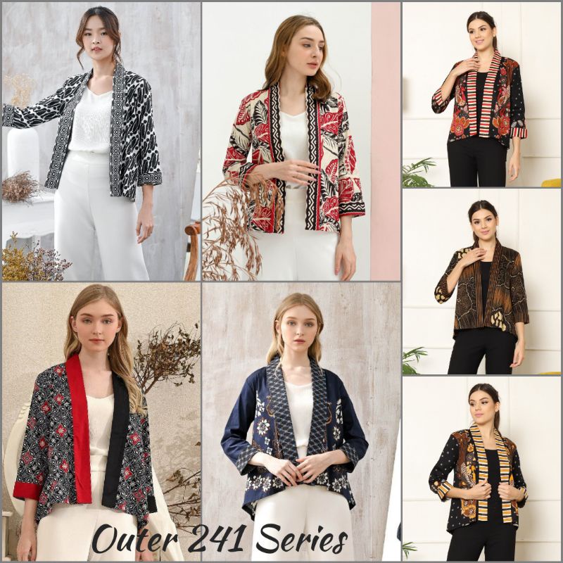 Outer Batik Wanita Modern  241/281 Series / Luaran Batik / Rompi Batik