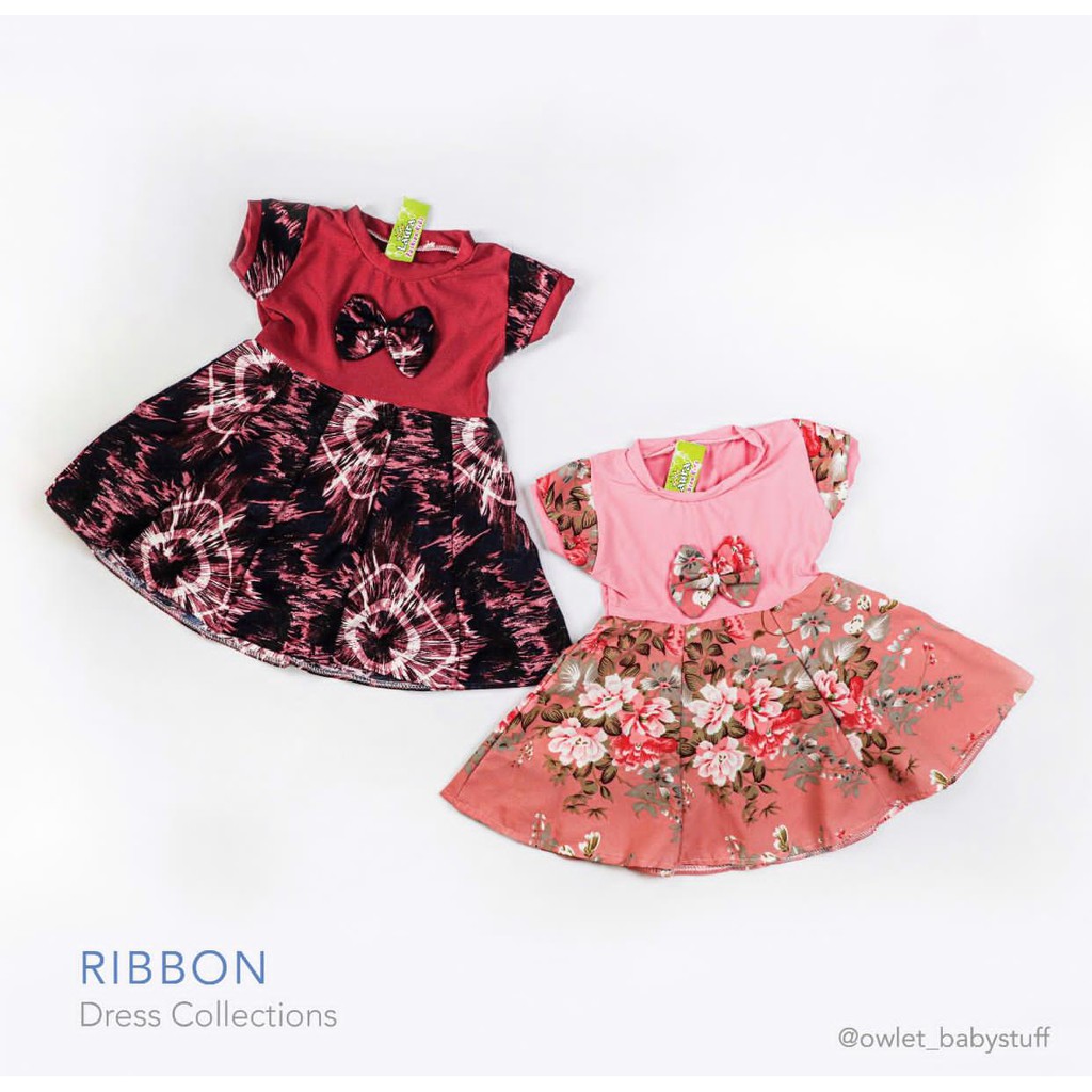 Owlet - setelan anak / dress anak murah / dress rempel sabrina