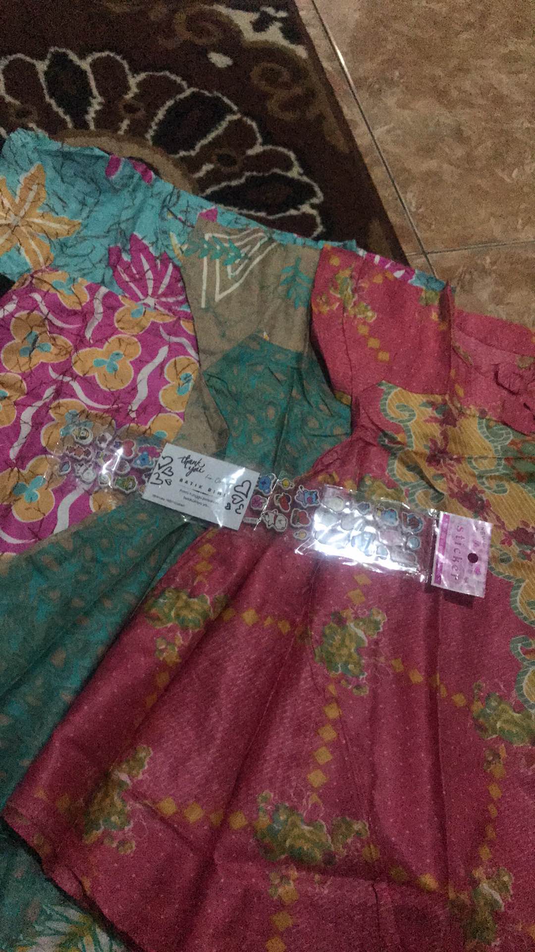 Daster Batik Anak Perempuan 3,4,5 Tahun Warna Soft