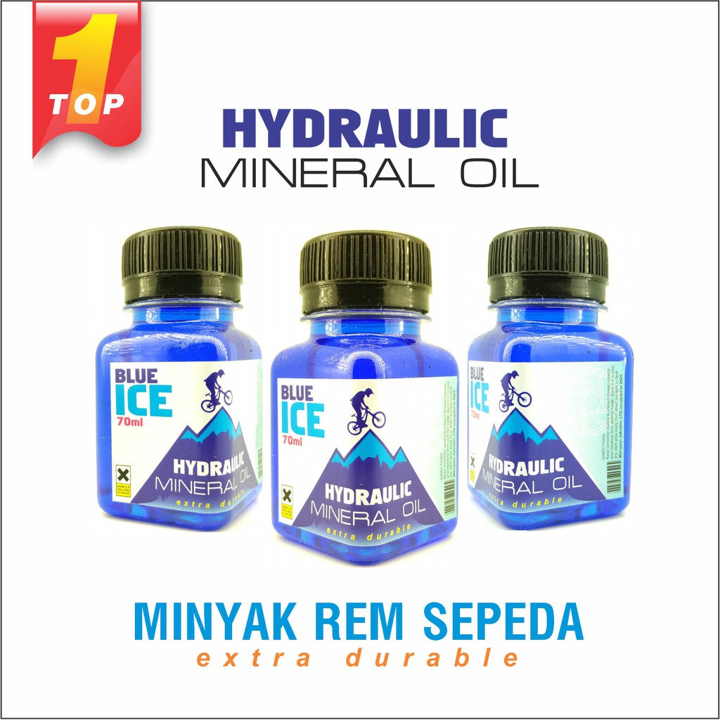 Mineral Oil Minyak rem sepeda Blue Ice extra durable 70ml