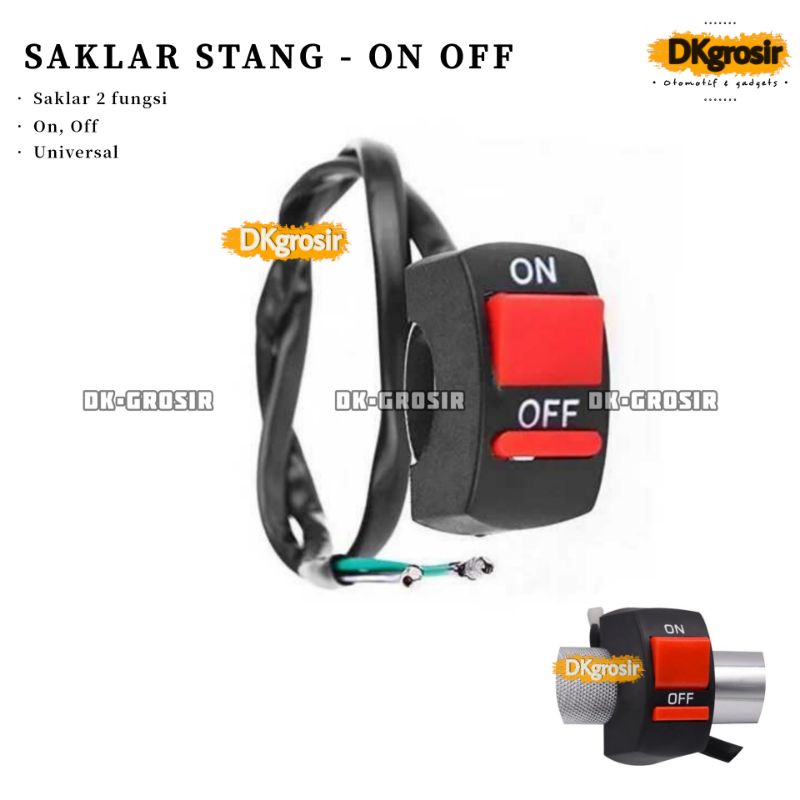 Jual Tombol Saklar On Off Stang Motor Switch Universal Saklar Breket Stang Fungsi Saklar Oo