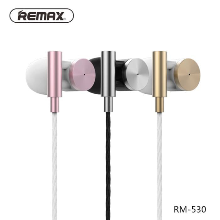 Remax Metal Earphone Series RM-530 Handsfree Audio Remax 100% ORIGINAL