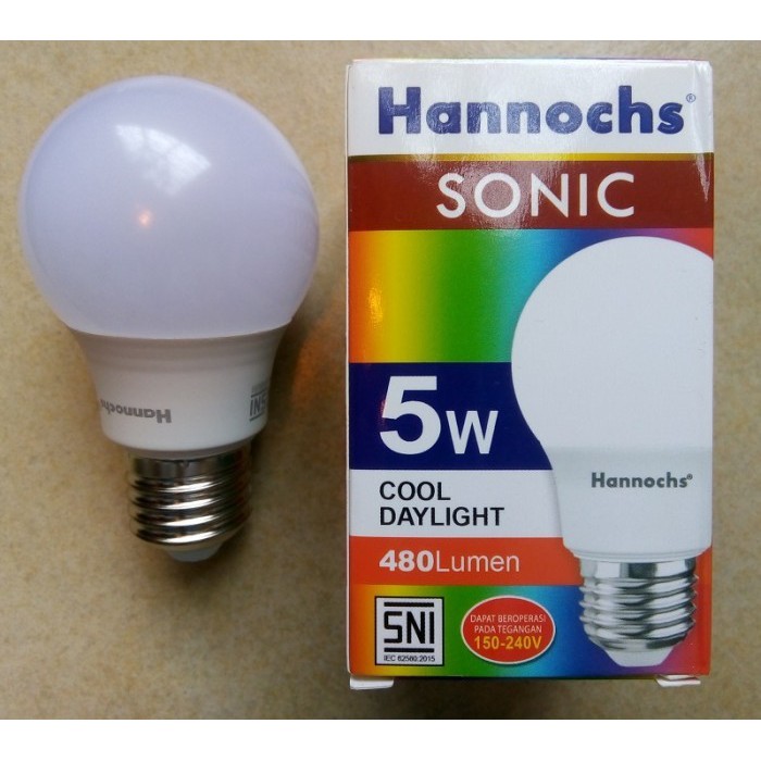 Hannoch Lampu LED Hannochs Bohlam Led Hanoch Sonic  5 Watt Bergaransi