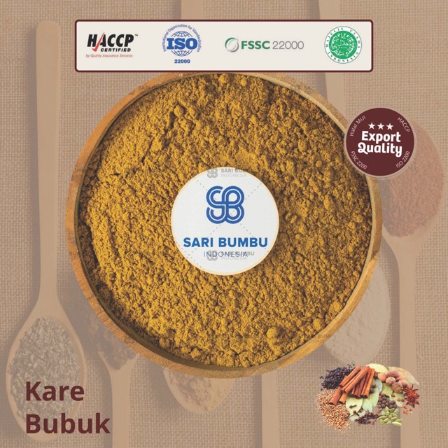 

Kare Bubuk 250 Gram / Curry Powder KUALITAS EKSPOR PREMIUM