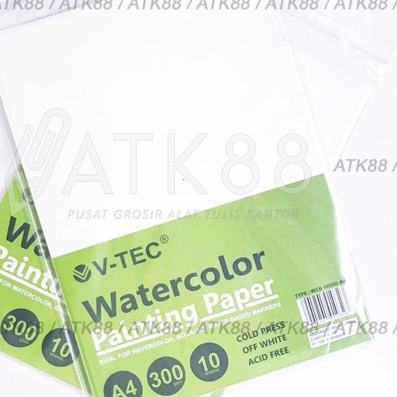 

➻ V-Tec Watercolor Paper A4 300gsm Cold Press ▲