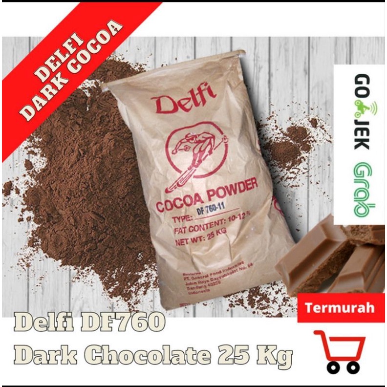 Delfi DF760 Dark Cokelat powder 25 KG 100% Asli