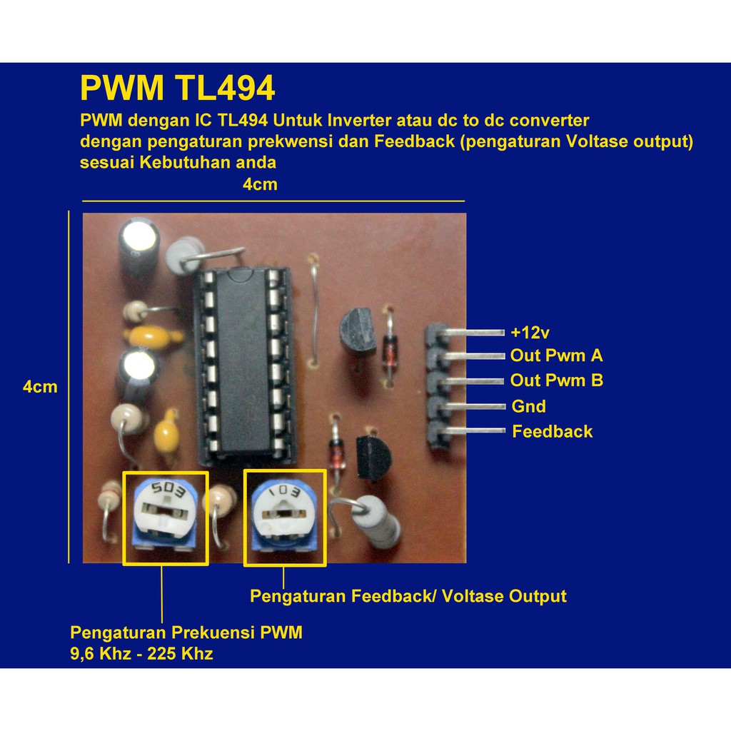 PWM Inverter TL 494 bukan SG 3525 atau sg 3524 modul