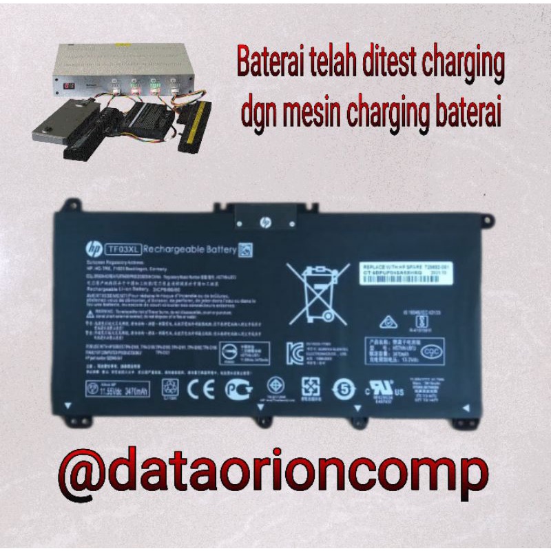 Baterai Battery HP 15-CD TPN-C131 TF03XL 920046-421 HSTNN-LB7X