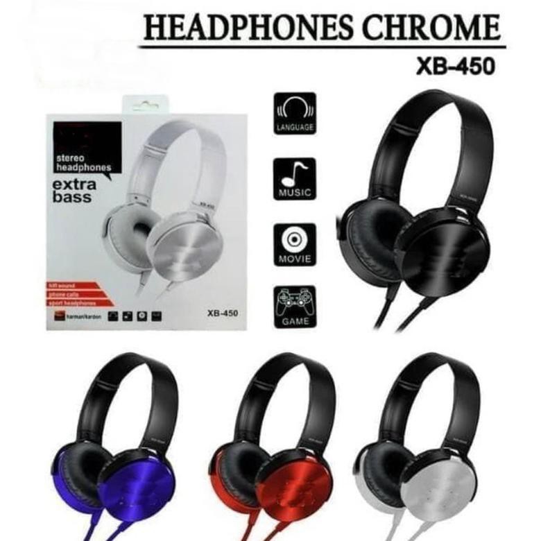 ✨ BISA COD✨ HEADSET BANDO XB450 - HANDSFREE MDR XB-450 - HEADPHONE MDR XB450 XB-450 TERPERCAYA