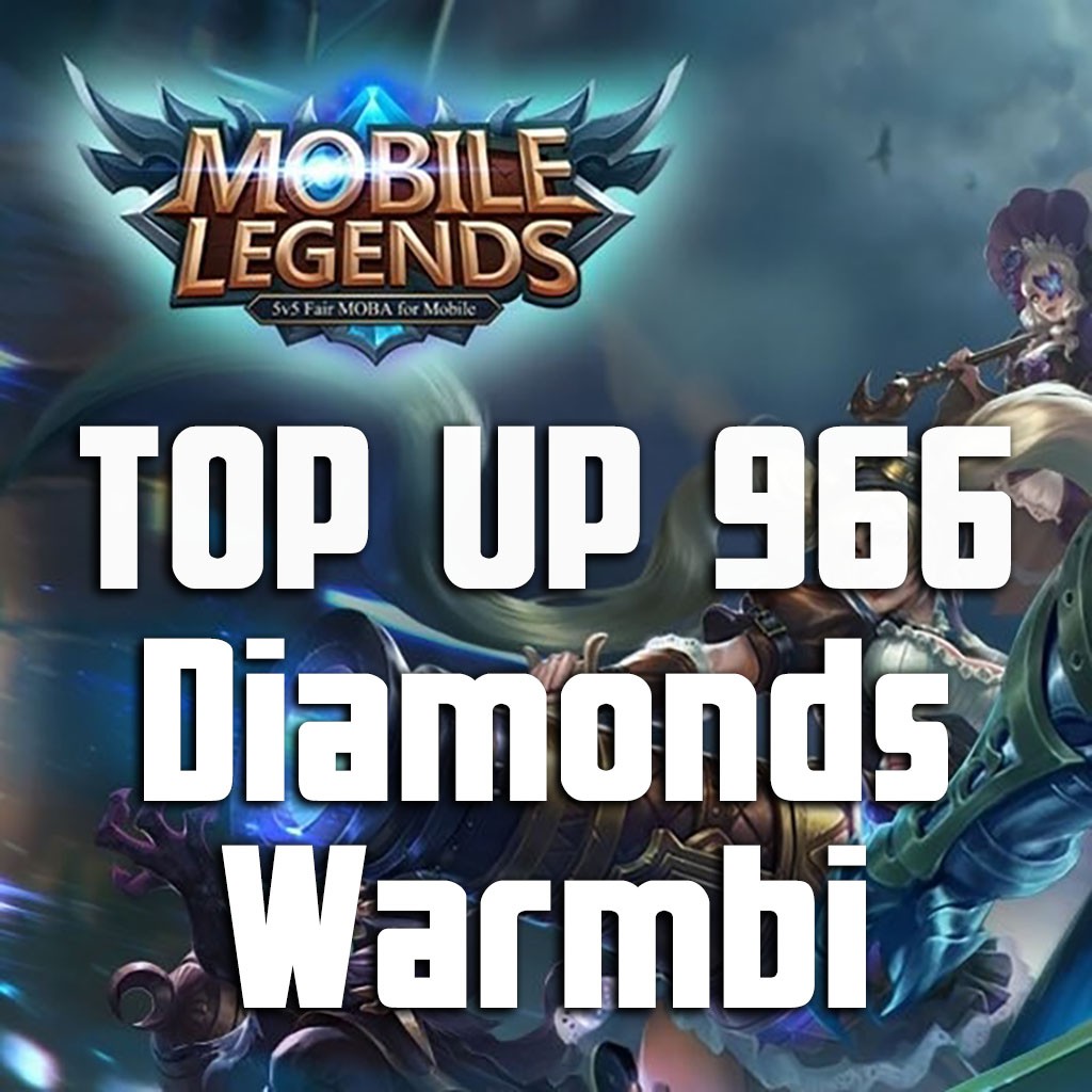 100 LEGAL TOP UP DIAMOND VOUCHER MOBILE LEGEND BANG BANG 966 D