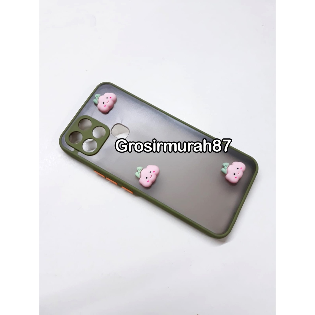 candy macaron softcase case tebal kondom hp Infinix smart 6 Pink maroon kuning hitam navy