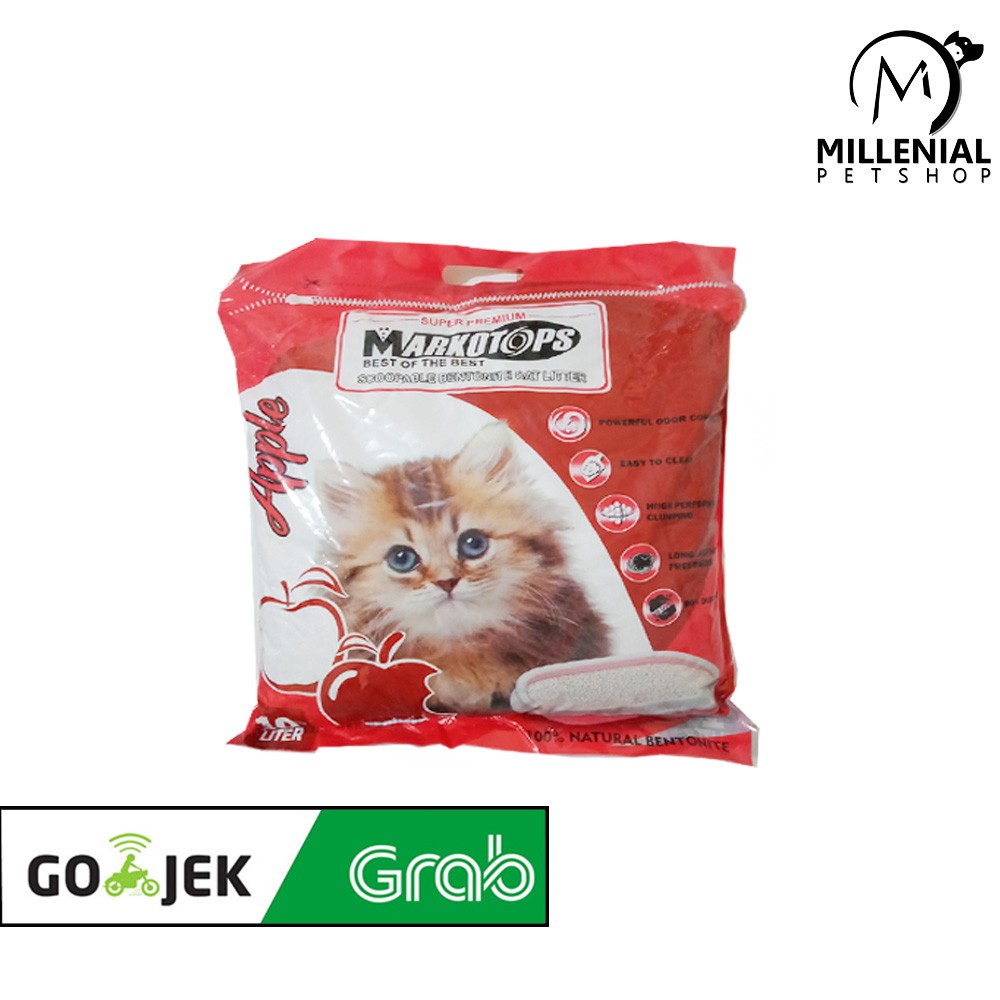 Pasir Kucing Gumpal Wangi Markotop 10ltr Cat Sand 10 Ltr