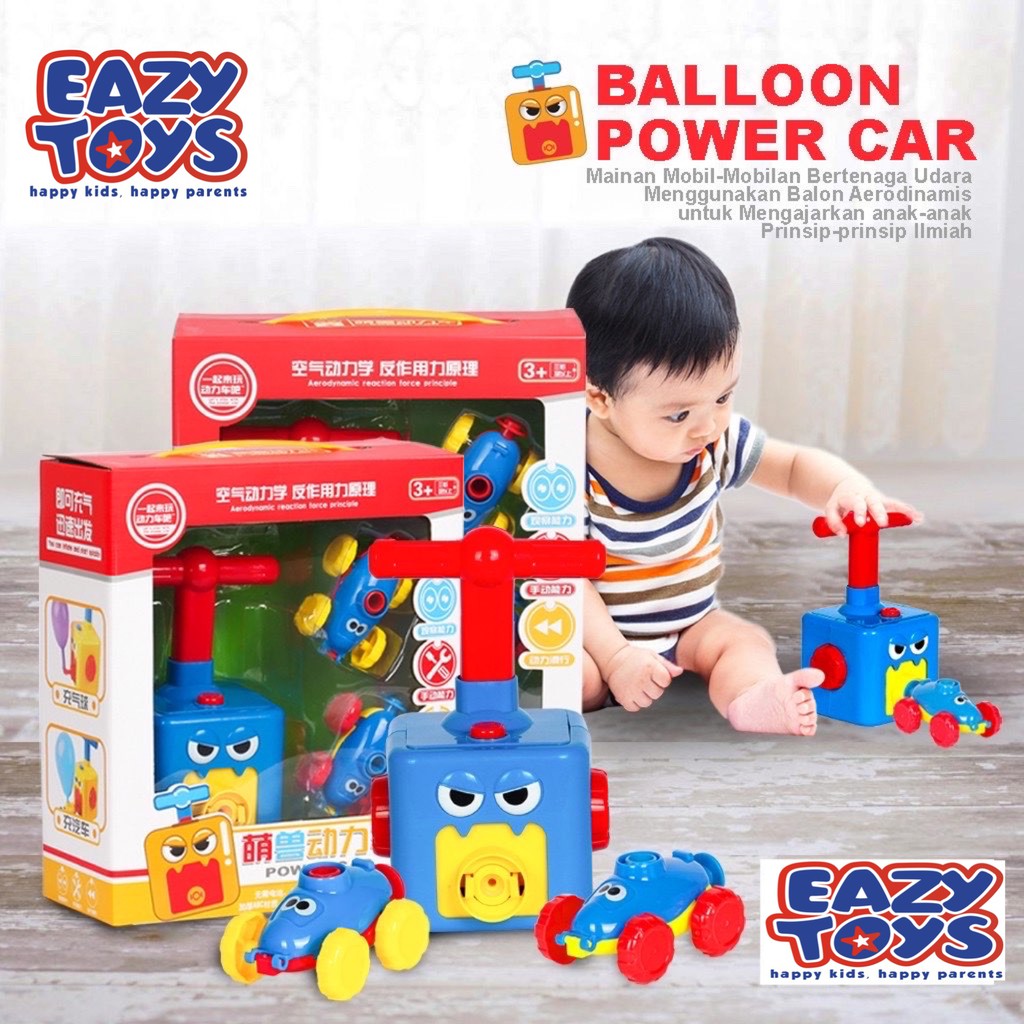 MAINAN MOBIL POMPA BALON AIR PRESSURE POWERED BALLOON CAR