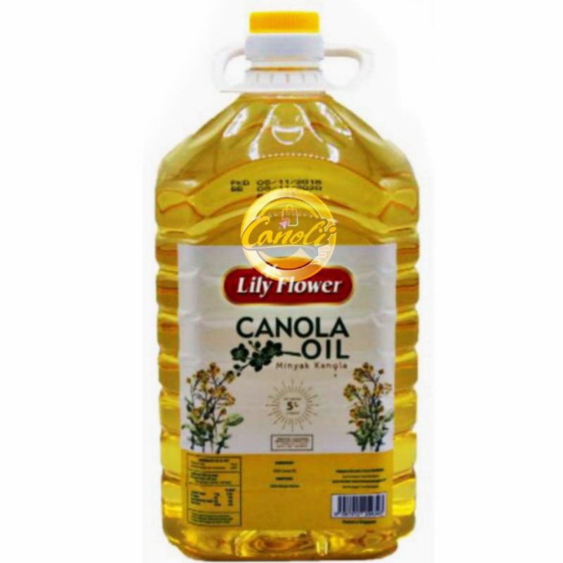 

lily flower canola oil 5 liter/minyak canola 5lt