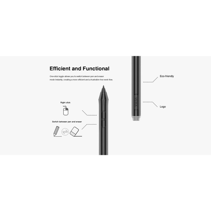 PEN Drawing Tablet Veikk P002 Passive Stylus Pen for A50 A15 Repalcement