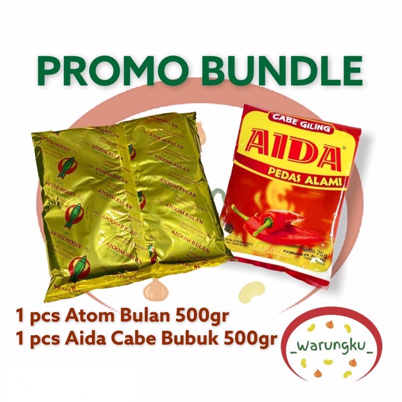 PROMO BUNDLE Atom Bulan 500gr dan AIDA 500gr