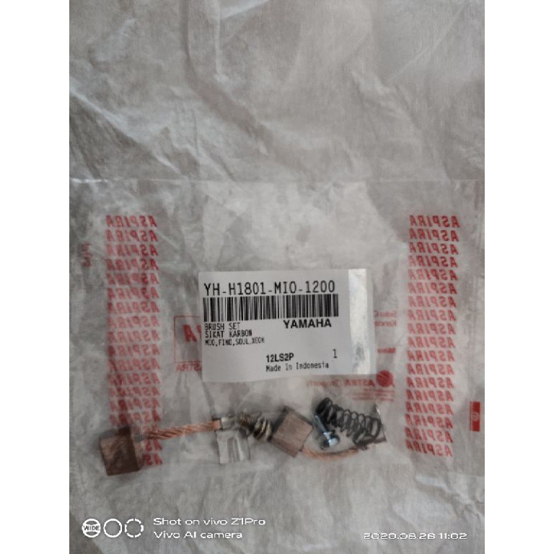 Karbon Stater Arang Areng Cool Starter Carbon Brush Set Coil Brush Mio Fino Soul Xeon Aspira