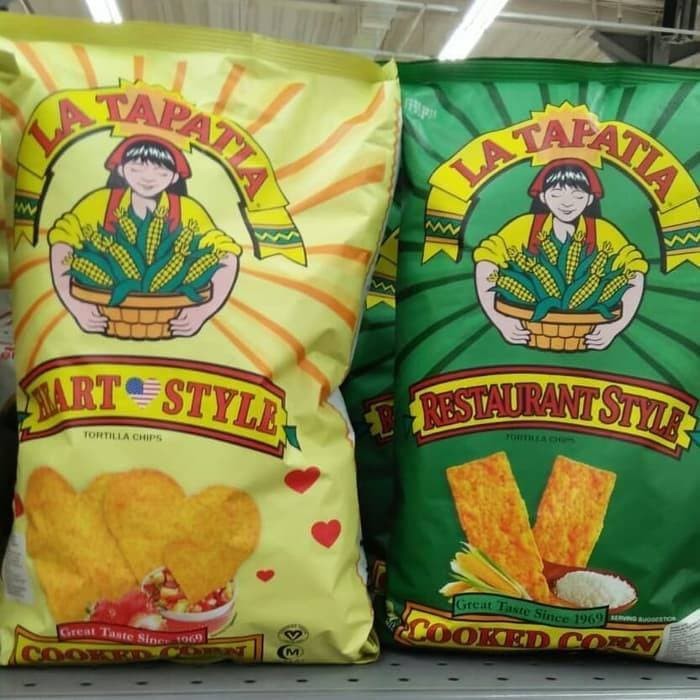 

La Tapatia Tortila Chips Heart Resto Cooked Corn Snack Jagung Halal hg~2351